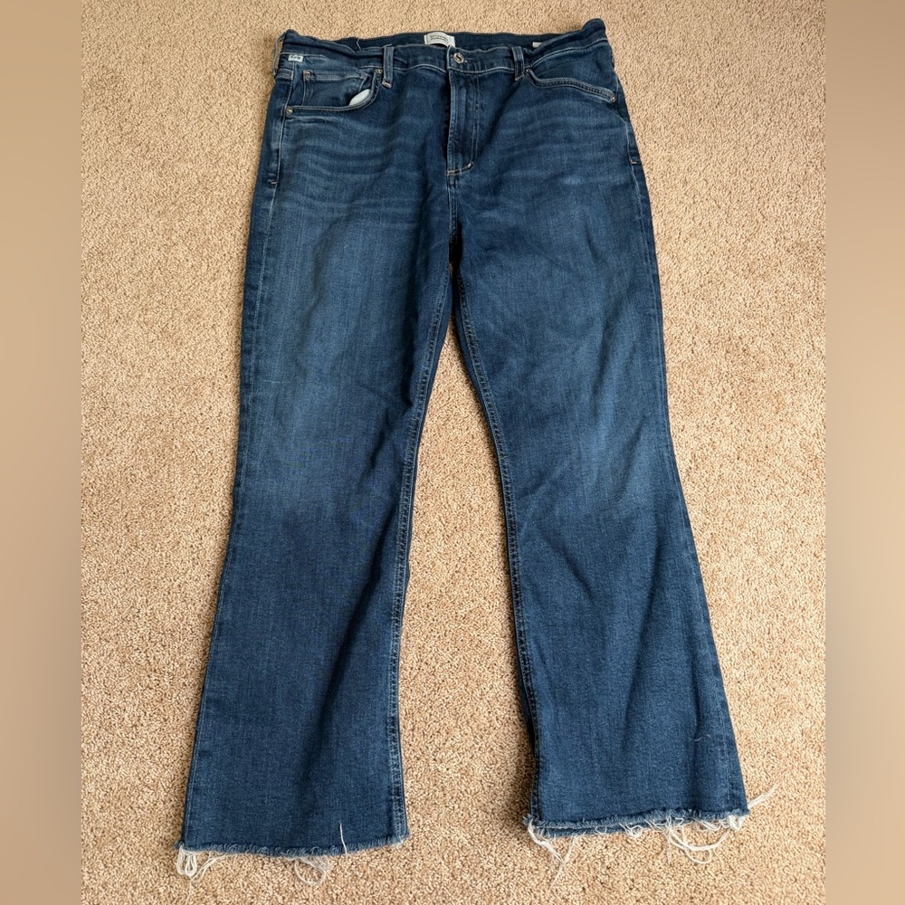 Citizens of‎ Humanity Isola Mid Rise Cropped Boot Jeans Size 32